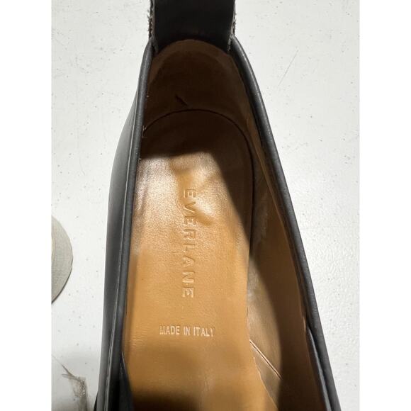 Everlane Gray Leather Street Shoe Flats Size 5.5 - Picture 6 of 7